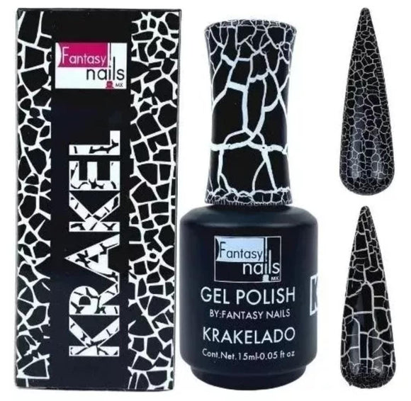 GEL POLISH KRAKELADO NEGRO