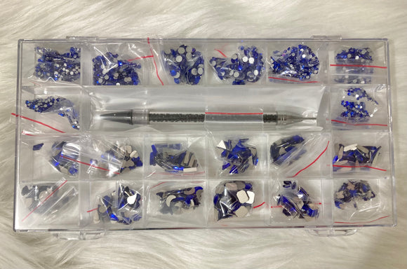 Cristal Azul Plateado 4700 pz