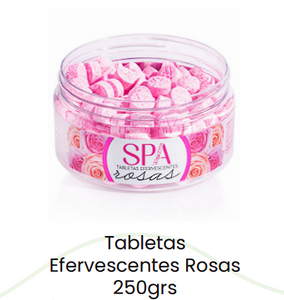 Tabletas efervescentes rosas 250 gr