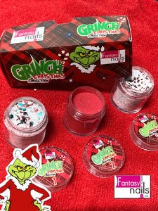 COLECCIONES 3 PZ  GRINCH CHRISMAS ROJO