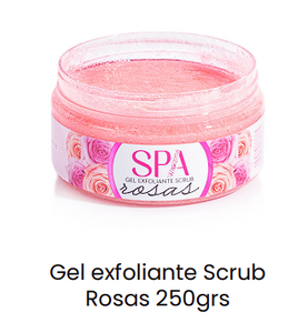 Gel exfoliante scrub rosas