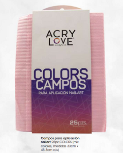 Campos para aplicación  nailart 25pz COLORS