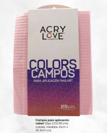 Campos para aplicación  nailart 25pz COLORS