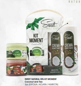 SWEET NATURAL SPA KIT MOMENT Coconut and Tea 3pz