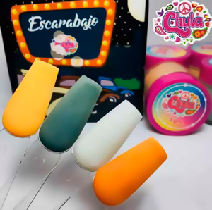 Chula Colección de Acrílico 4 pzas Escarabajos