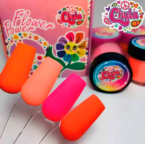 Chula Colección de Acrílico 4 pzas Flower Power