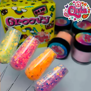 Chula Colección de Acrílico 4 pzas Groovy