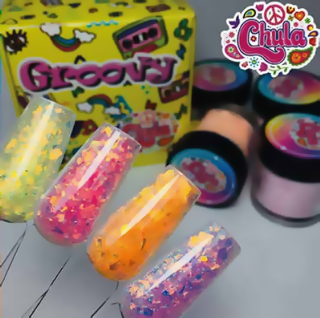 Chula Colección de Acrílico 4 pzas Groovy