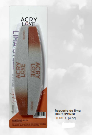Repuesto de lima  LIGHT SPONGE   100/100 (4 pz)