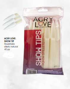 ACRY LOVEMuestrario  stileto natural  40 p