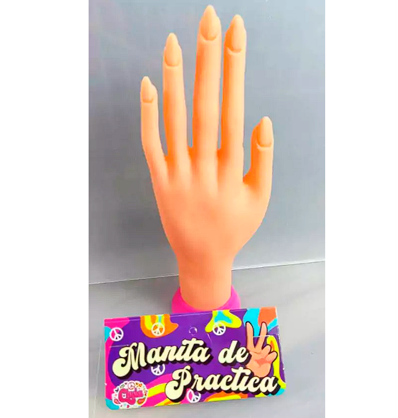 Manita de Práctica con Uña