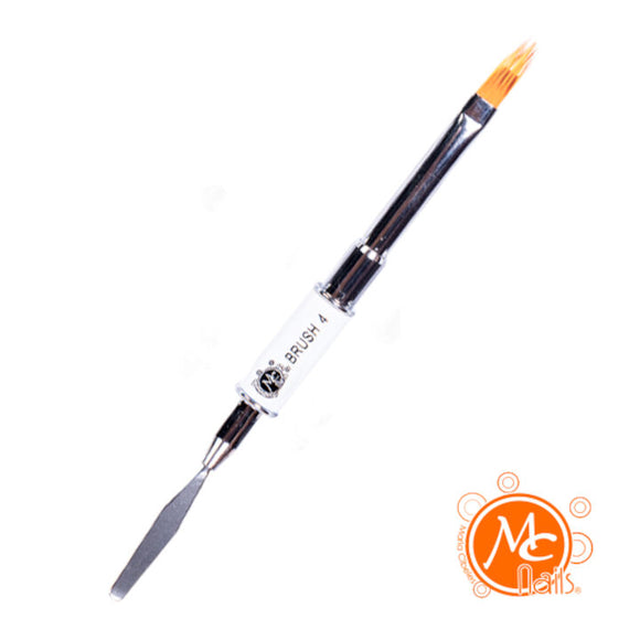 Pincel para Gel BRUSH con Espatula MC #4