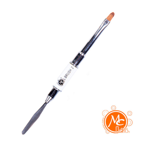 Pincel para Gel BRUSH con Espátula #2