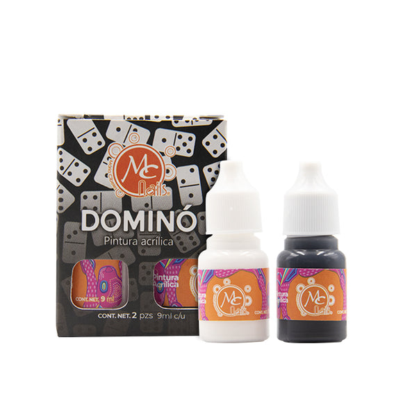 Pintura acrílica DOMINÓ 2pzs de 9ml c/u