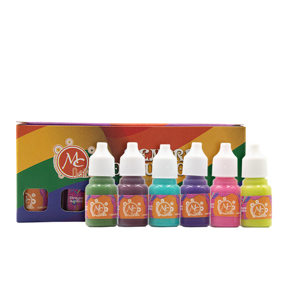Pintura acrílica SIEMPRE ORGULLOSO 6 Pzs de 9ml c/u