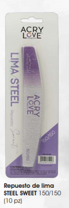 Repuesto de lima  STEEL SWEET 150/150  (10 pz)