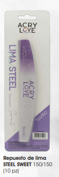 Repuesto de lima  STEEL SWEET 150/150  (10 pz)