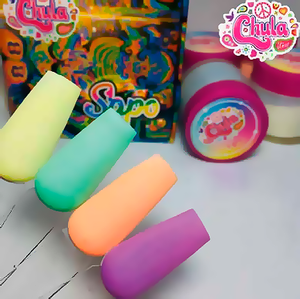 Chula Colección de Acrílico 4 pzas Sapo