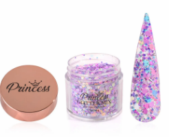 ACRILICO  GLITTER MIX PRINCESS  PURPLE 1 OZ