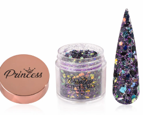 ACRILICO  GLITTER MIX PRINCESS  DARK 1 OZ