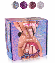 COLECCION 4 PZAS HOLOGRAPHYC