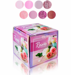 COLECCION 8 PZAS ROSAS
