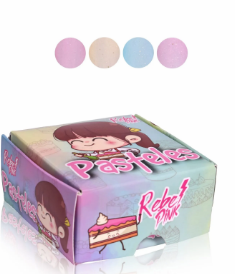 C. REBEL PINK 4 PZAS PASTELES