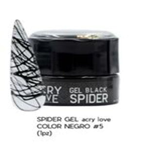 Spider Gel color Negro #5 1 pz.