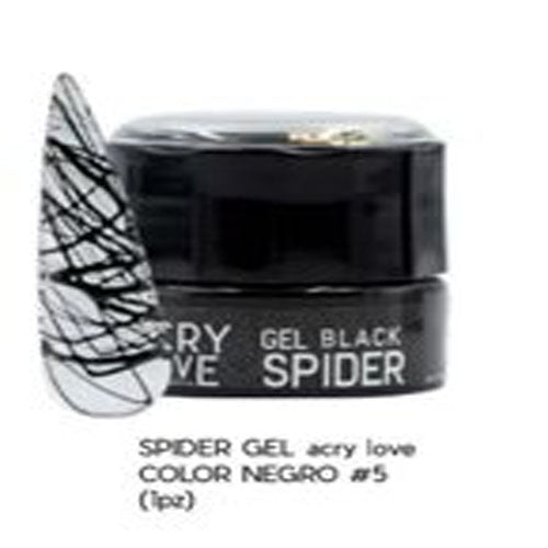 Spider Gel color Negro #5 1 pz.