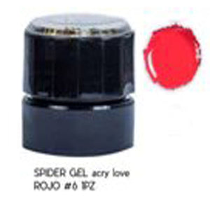 Spider Gel color Rojo #6 1pz