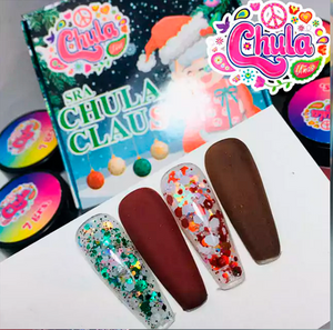 Chula Colección de Acrílico 4 pzas Sra Chula Claus