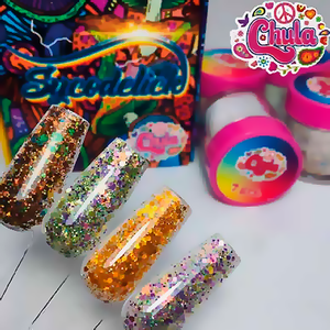 Chula Colección de Acrílico 4 pzas Sycodelic