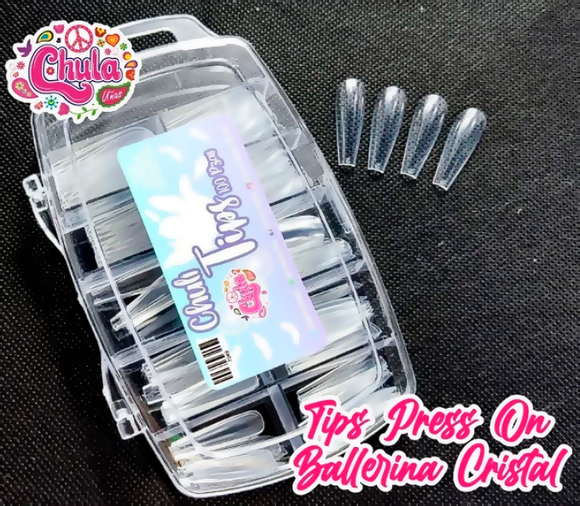 Chulitips press on 100 pzas Ballerina Cristal