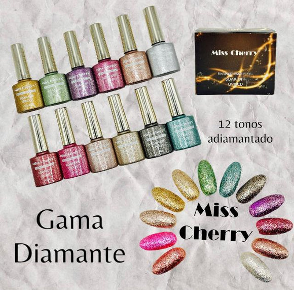 Gel UV  Gama Diamante 12 pz