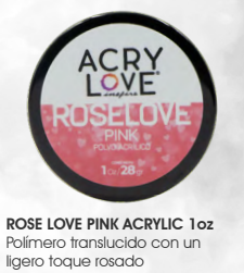 Rose love Pink Acrylic 1 Oz