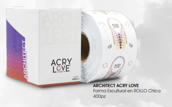 ARCHITECT ACRY LOVE Forma Escultural en ROLLO Chica  400pz