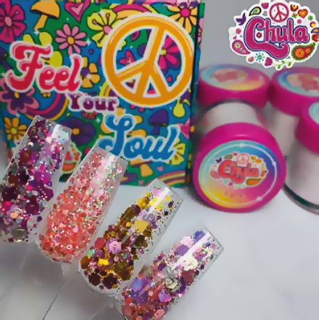 Chula Colección de Acrílico 4 pzas Feel your Soul