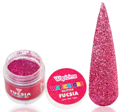 W. GLITTER 1/4 OZ NW FUCSIA