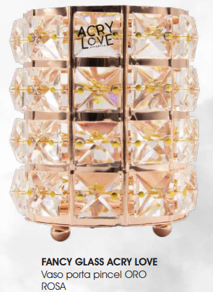 Vaso porta pincel ORO  ROSA