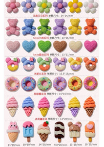 Decoracion kawaii sobre con 10 pz