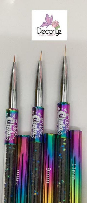 SET 3 Pinceles liner Chula