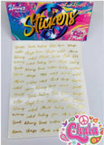 Chula Stickers de Temporada