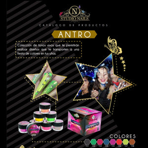 Colec. Acrílicos de 8pz Studio Nails